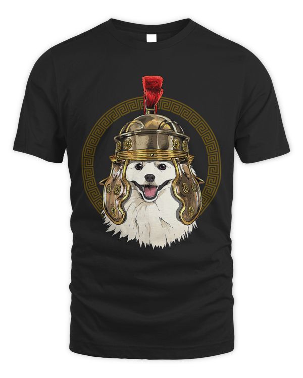 American Eskimo in Roman Helmet Centurion Legionnaire Dog 232