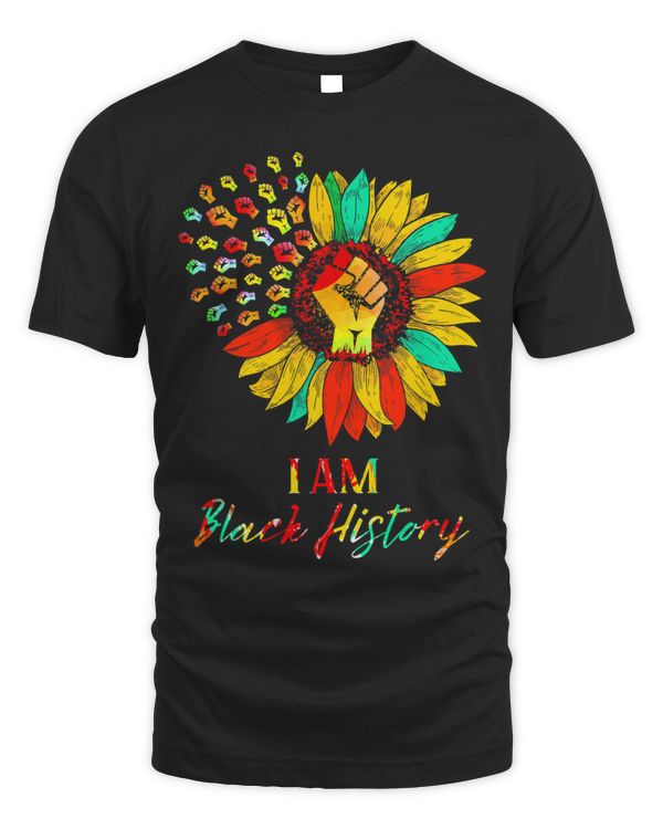 Black History Month Fist Sunflower I Am Black History