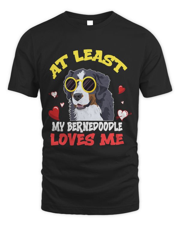 At Least My Bernedoodle Loves Me Cute Bernedoodle Sunglasses