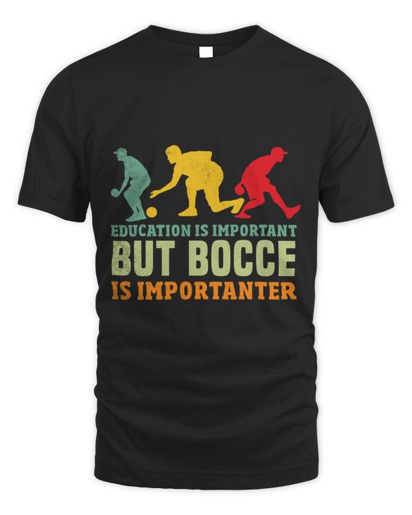 Bocce sports RETRO education is important mixed with cute