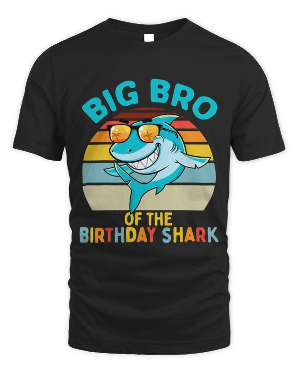 Big Bro of the Shark Birthday Brother Matching Family