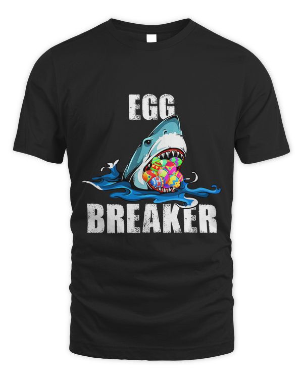 Egg Breaker Shark Easter Funny Boys Girls Kids T-Shirt T-Shirt