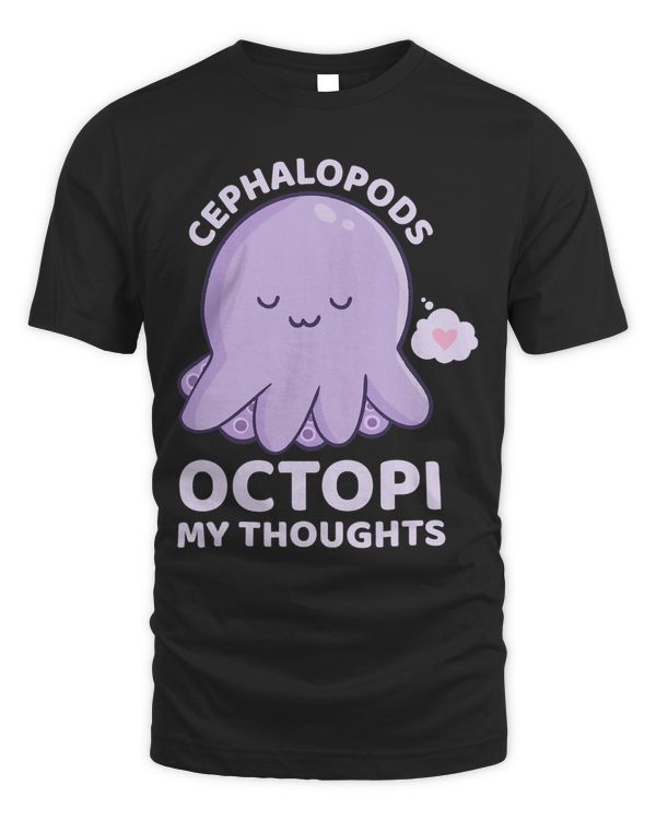 Cephalopods Octopi My Thoughts Kawaii Octopus Pun