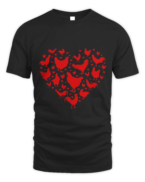 Cute Chickens Heart Shape Happy Valentines Day Girls Boys Ki