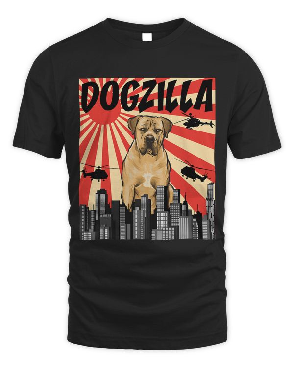 Funny Retro Japanese Dogzilla Boerboel