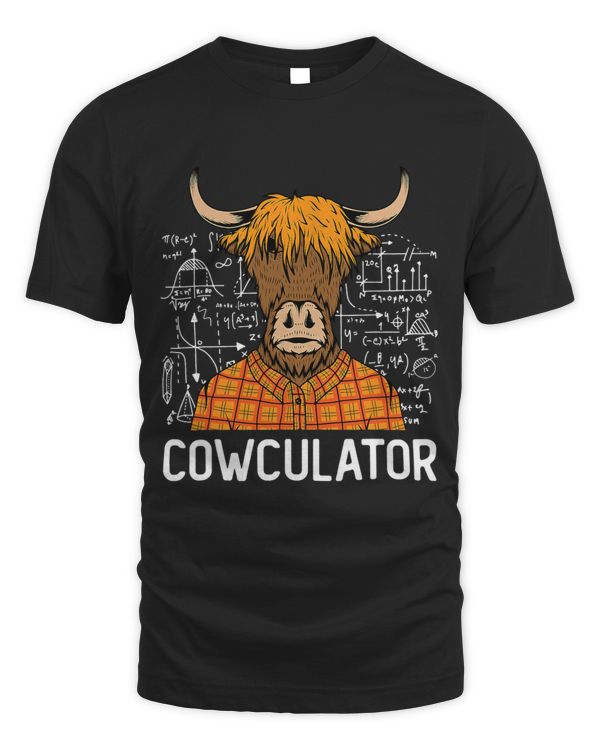 Cowculator Scottish Highland Cattle Animal Math Numbers 557
