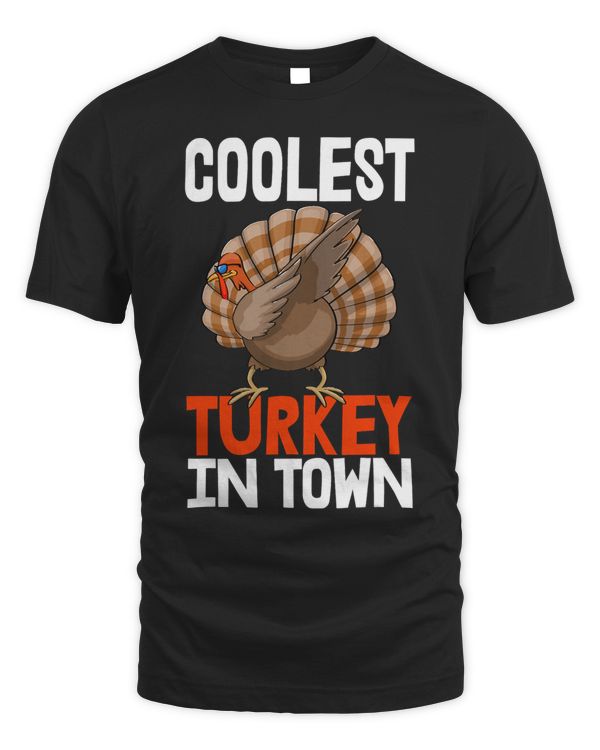 Coolest Turkey In Town Funny Turkey Women