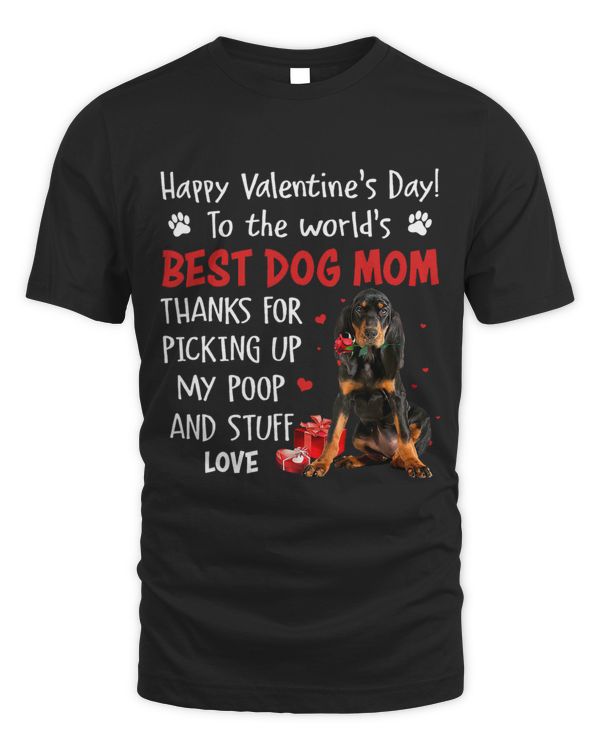 Coonhound Best Dog Mom Valentines Day Funny Puppy Dogs