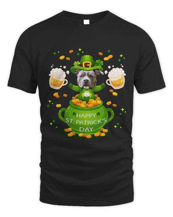 German American Staffordshire Terrier Happy St.Patrick’s Day