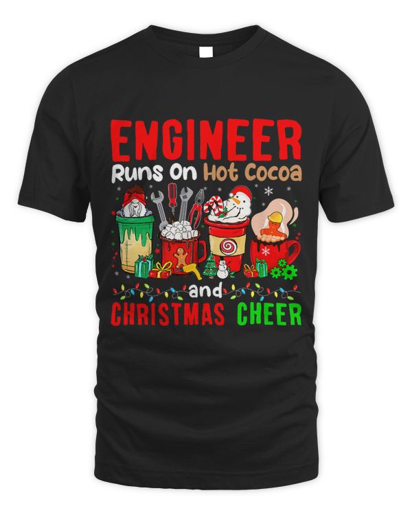 Engineer Runs On Hot Cocoa And Christmas Cheer Gnome Lover