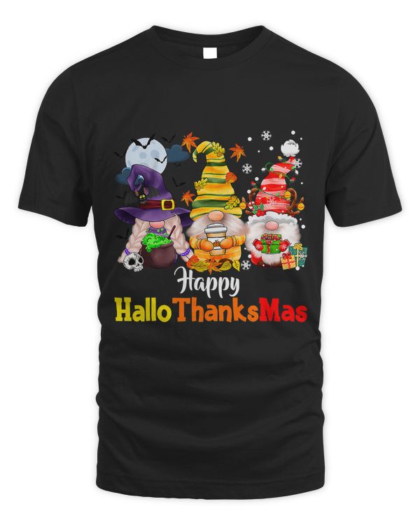 Halloween Thanksgiving Christmas Happy HalloThanksMas Gnomes 72