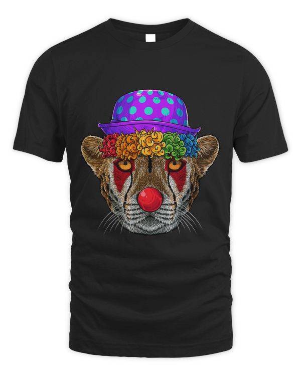 Funny Clown Cheetah Circus Carnival Costume Theme Party 59