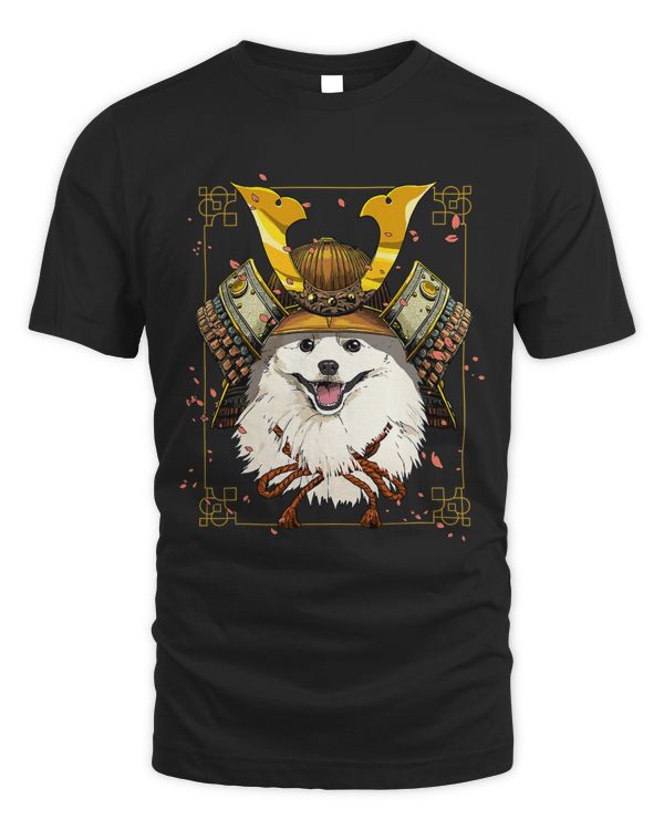 Samurai American Eskimo Dog Warrior Samurai Lovers Gift 252