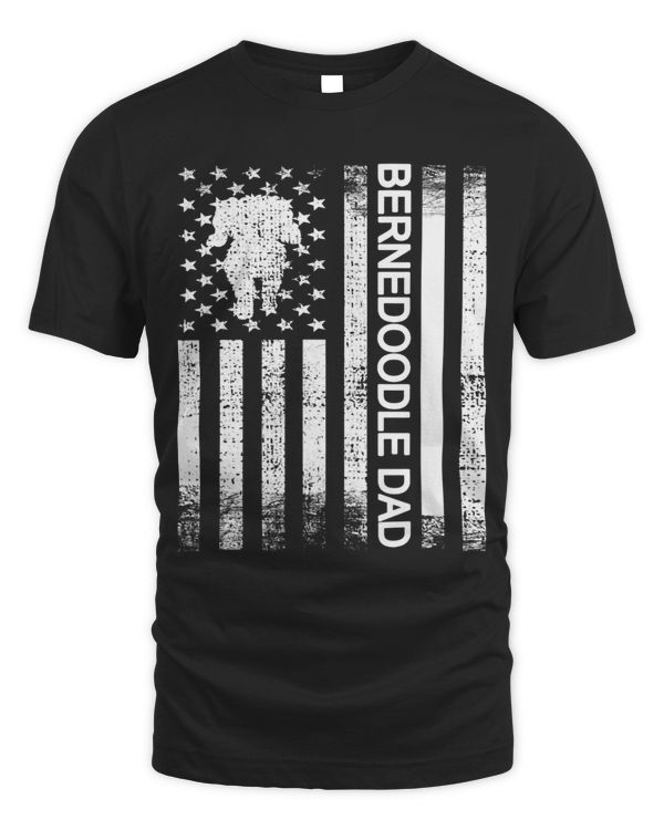 Bernedoodle Dad US Flag Bernedoodle Dog Owner