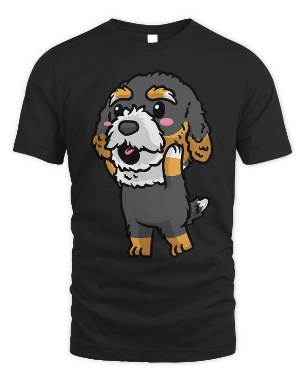 Bernedoodle Dog Emoticon Kawaii Aesthetic