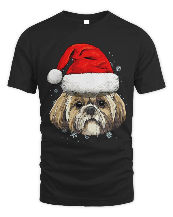 Shih Tzu Dog Christmas Santa Clause Navidad Xmas Dog Lover350