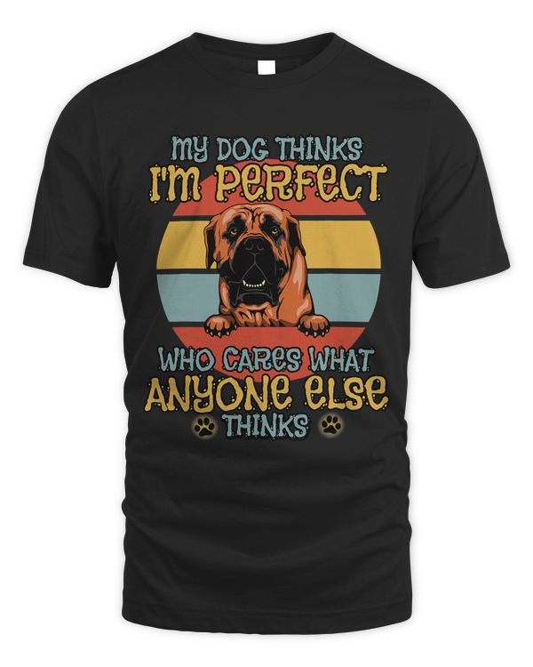 Boerboel My Dog Thinks Im Perfect Vintage Retro 13
