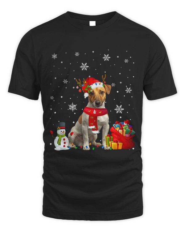 Funny Jack Russell Terrier Christmas Tree Lights Dog Puppy 17