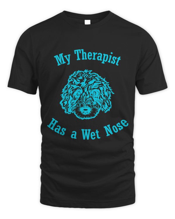 Bernedoodle dog My Therapist has a Wet Nose