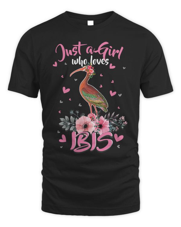 Ibis Bird Tee For Women Just A Girl Who Loves Ibis 190