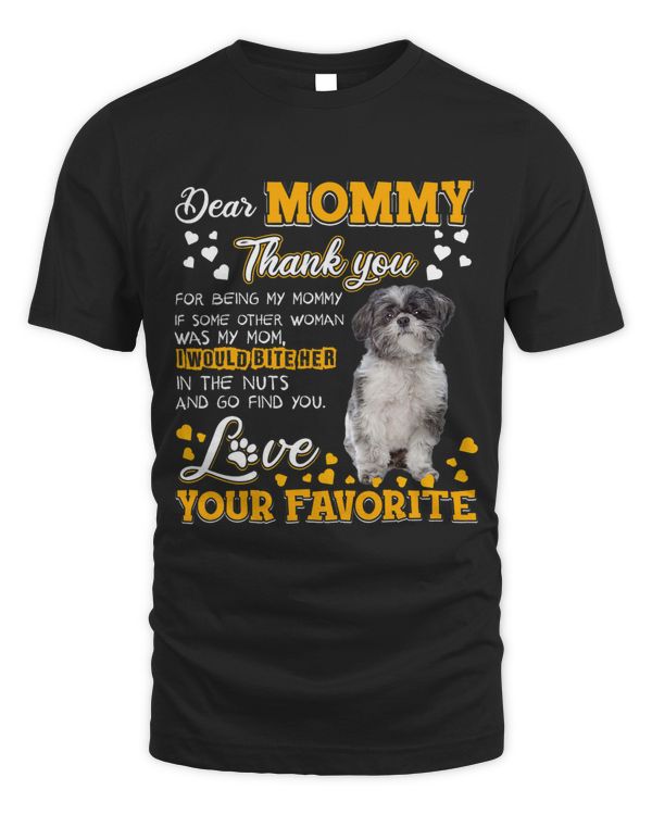 Lhasa Apso Dear Mommy Thank You For Being My Mommy