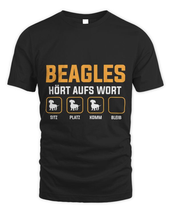 Beagles Listen Aufst Word Seat Place Komm Bleib