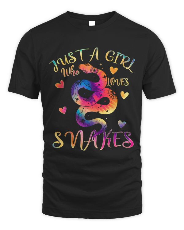 Just a Girl Who Loves Snakes Tie Dye Snake Mystical Gift 4