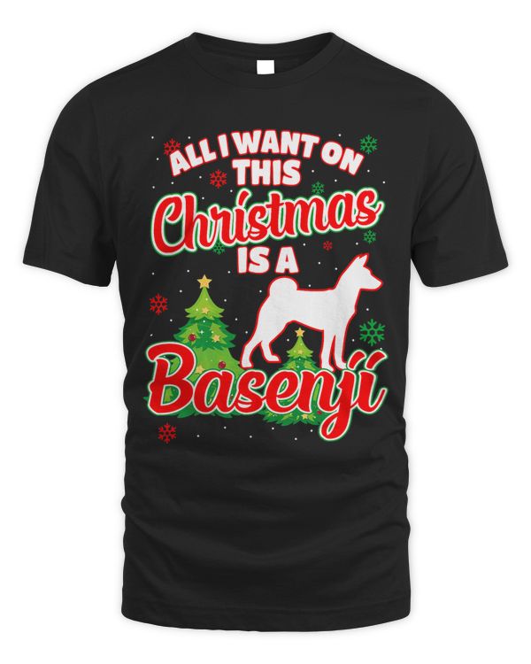 All I want on this Christmas is a Basenji Xmas Dog