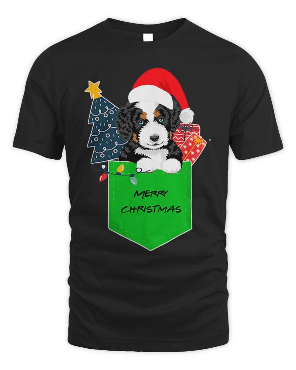 Bernedoodle pocket pajamas matching gift ideas Christmas