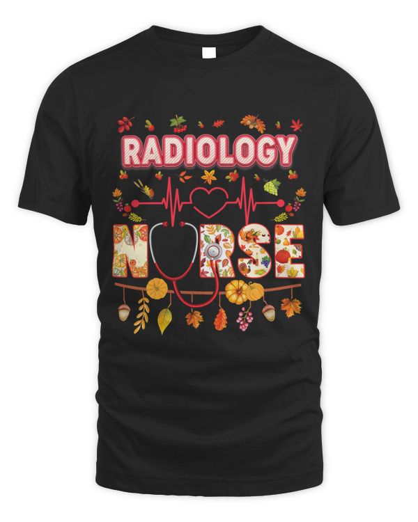 Radiology Nurse Thankful Thanksgiving Heartbeat Fall Leaves81