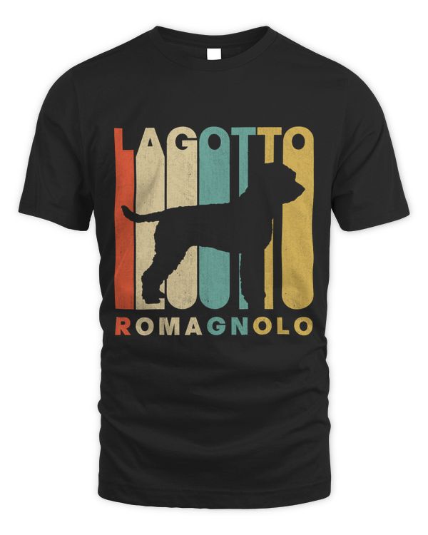Vintage Retro Style Lagotto Romagnolo Silhouette