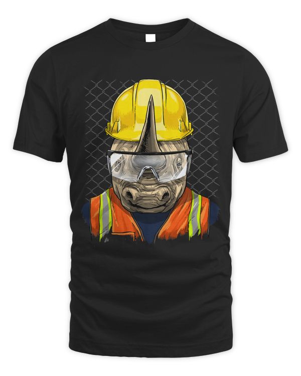 Rhinoceros Construction Worker Wildlife Rhino Safari Animal 208