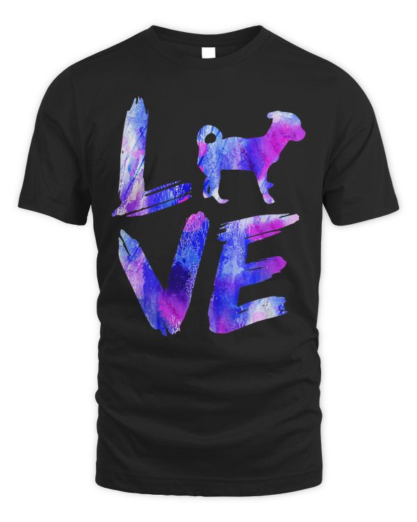 Love Cheagle Watercolor Blue Dog Mom Dad