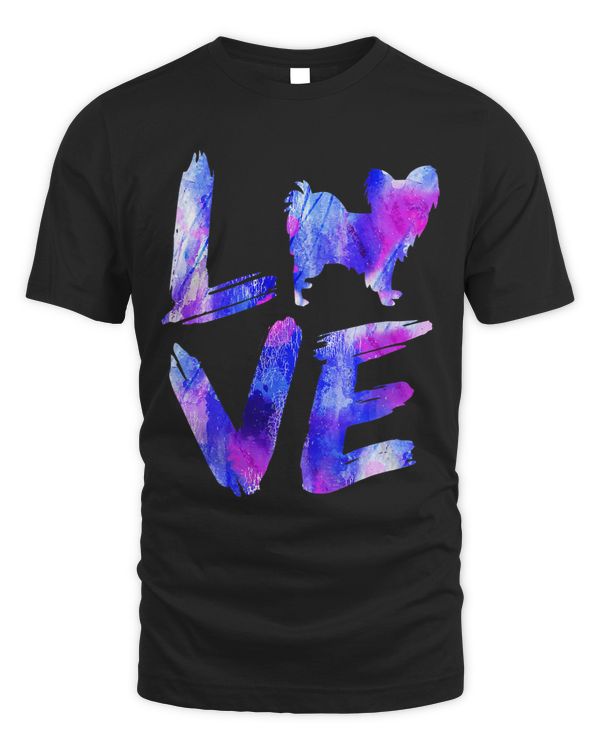 Love Chion Watercolor Blue Dog Mom Dad