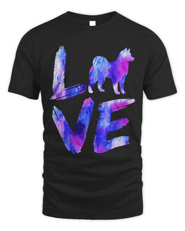 Love Chusky Watercolor Blue Dog Mom Dad