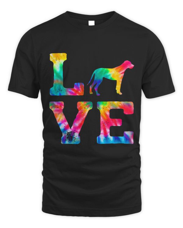 Love Daniff Tie Dye Dog Mom Dad