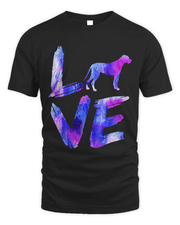 Love Daniff Watercolor Blue Dog Mom Dad