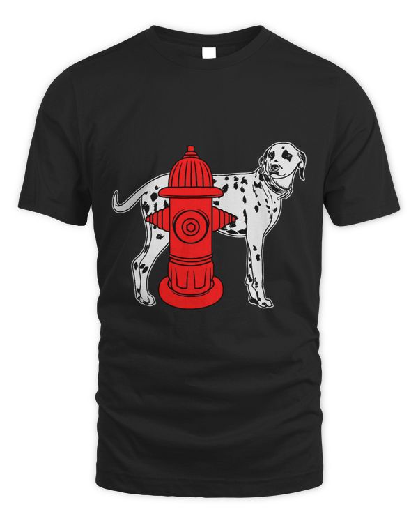 Fire Hydrant Shirt For Firefighters Dalmation Dog Mascot