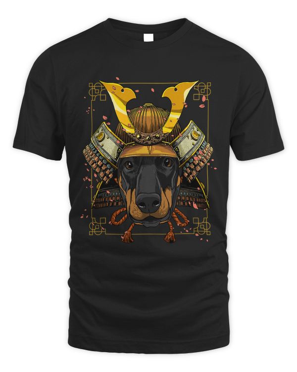 Samurai Doberman Dog Warrior Samurai Lovers Gift 193