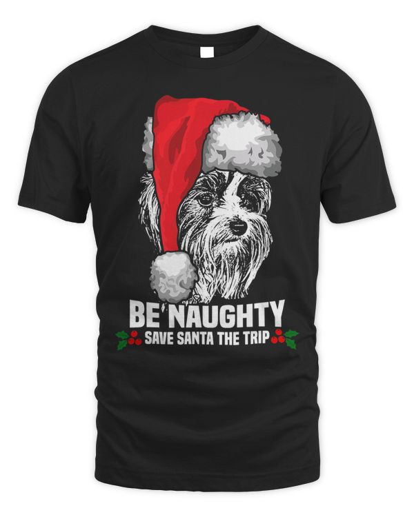 Be Naughty Save Santa Biewer Terrier Xmas