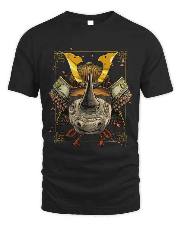 Samurai Rhinoceros Warrior Samurai Lovers Gift Women Men 259