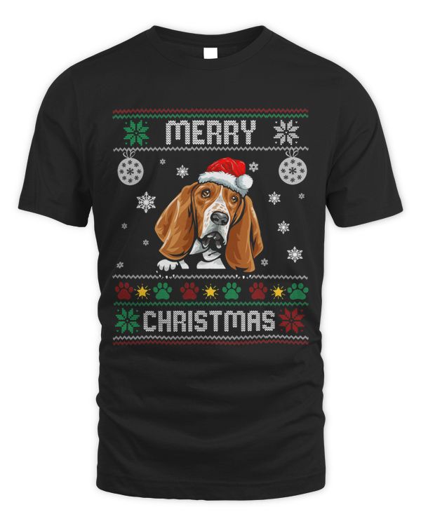 Basset Hound Christmas Funny Dog Lover Xmas Ugly Sweater