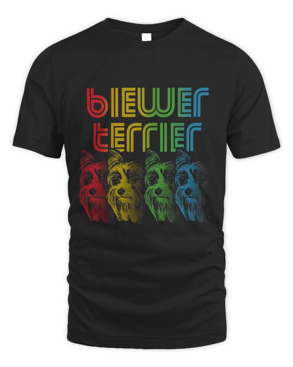 Cool Retro Groovy Biewer Terrier Dog