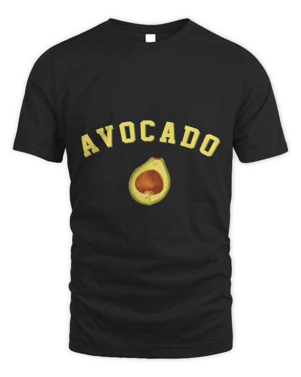 Fun Avocado Funny College Team Logo English Word Text