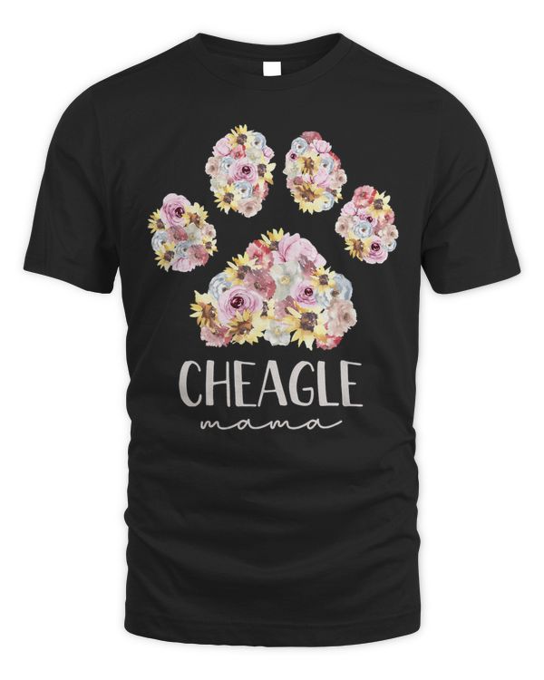 Cheagle Mama Floral Paw Dog Mom