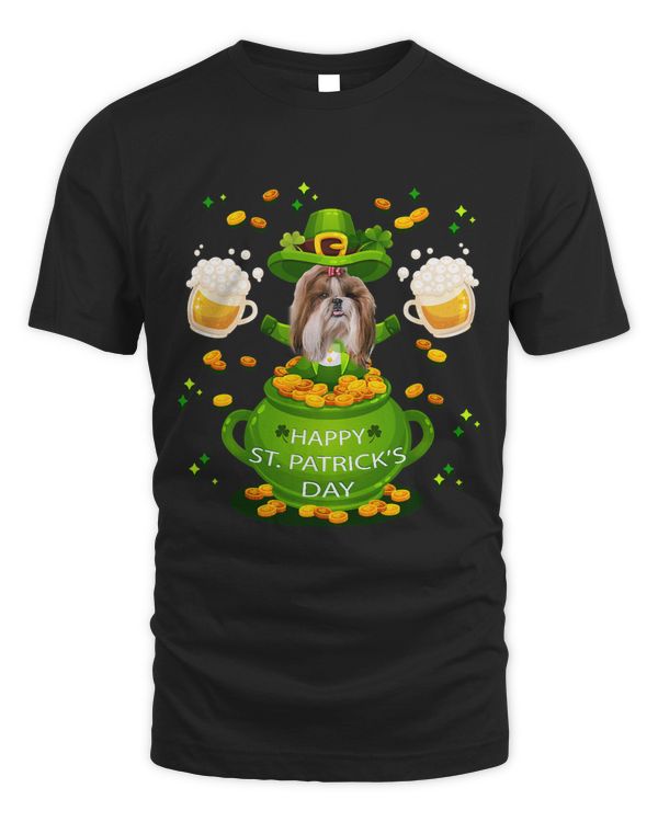 Lhasa Apso Dogs Happy St.Patrick’s Day Shirt