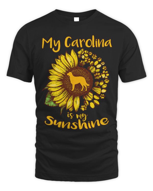 My Carolina Dog is My Sunshine Sunflower Dog Paw Puppy Lover