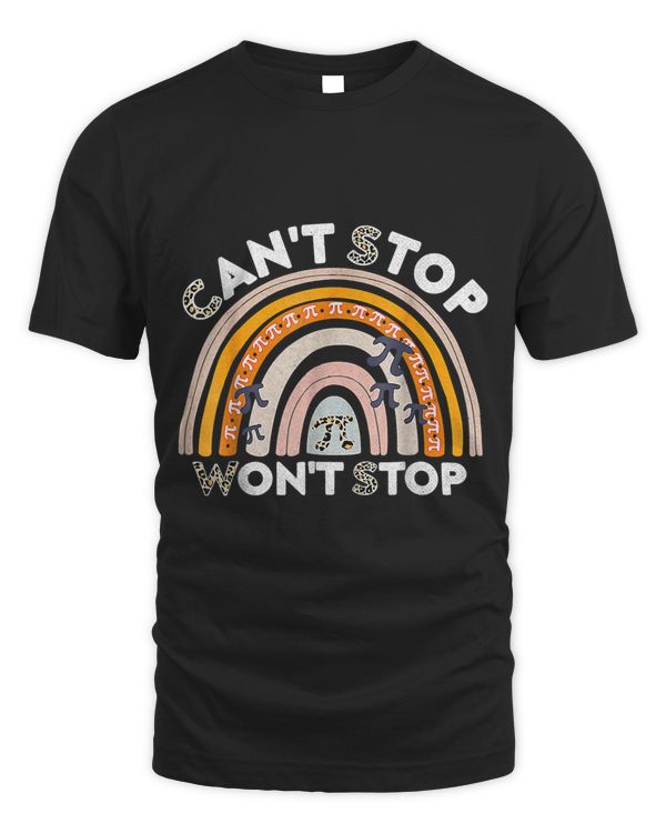 Stop Pi Wont Stop Math Pi Day Maths Boho Rainbow