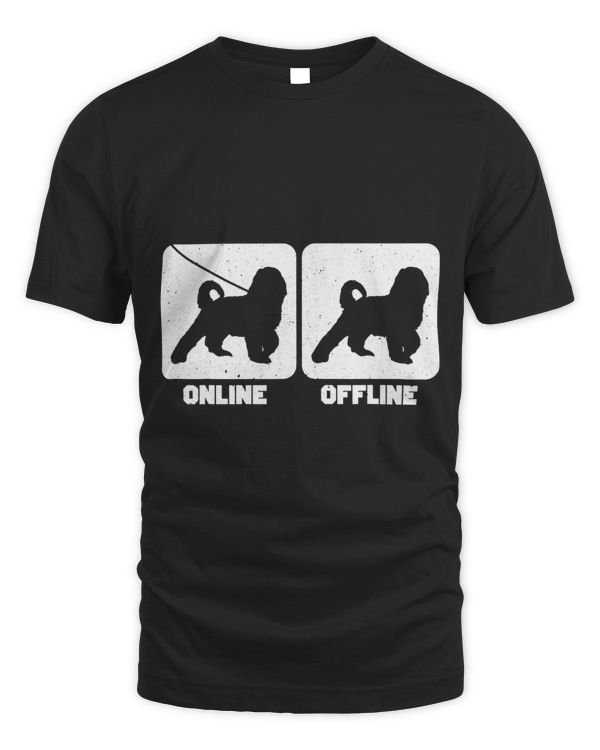 Funny Online Offline Bernedoodle