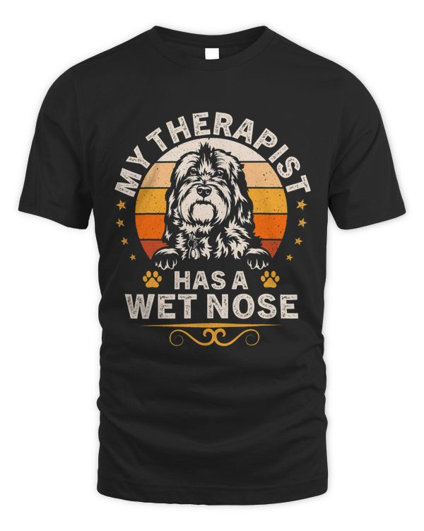 My Therapist has a Wet Nose Mini Bernedoodle Reto Vintage